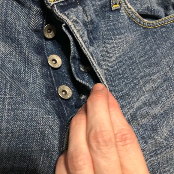 Paperdenim&cloth Men Jeans Sz 36X35 Buttonfly Light Wash Denim 2-GTS-13 Metro 3 - Picture 11 of 11